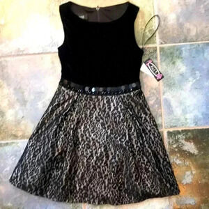 NWT Ally B velvet bodice dress size 10